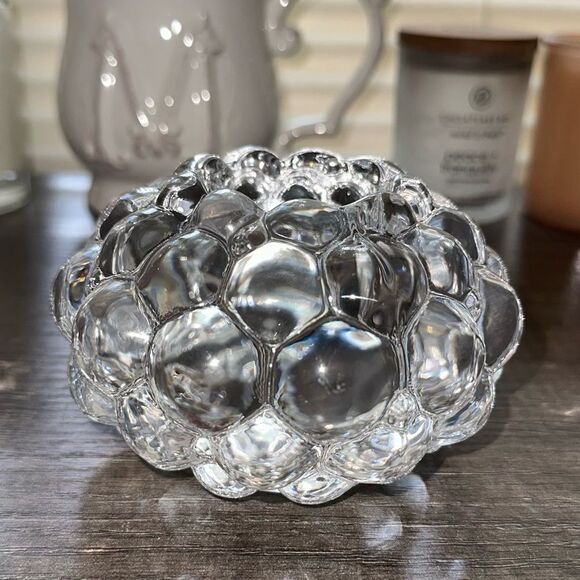 Orrefors Sweden Anne‎ Nilsson Crystal Rasberry Votive Candle Holder - Picture 4 of 8